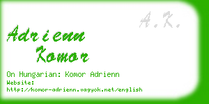 adrienn komor business card